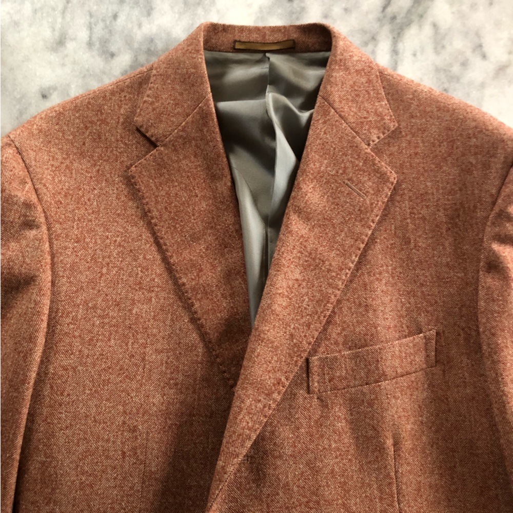 Boglioli Sartoria - Rust Brown Wool blazer  - Sz 44R (Fits 42) $1250